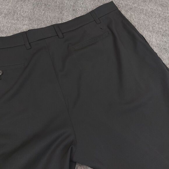 Calloway Golf Pants Mens 48x30 (Fit46x30) Black Classic Stretch 4 Pockets - Picture 1 of 7
